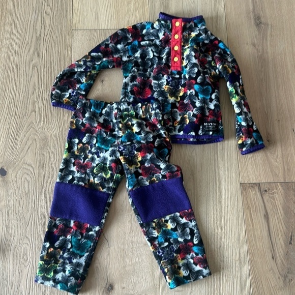 BURTONToddlers' Spark Fleece Anorak Set sweater pants 3T Butrerfly